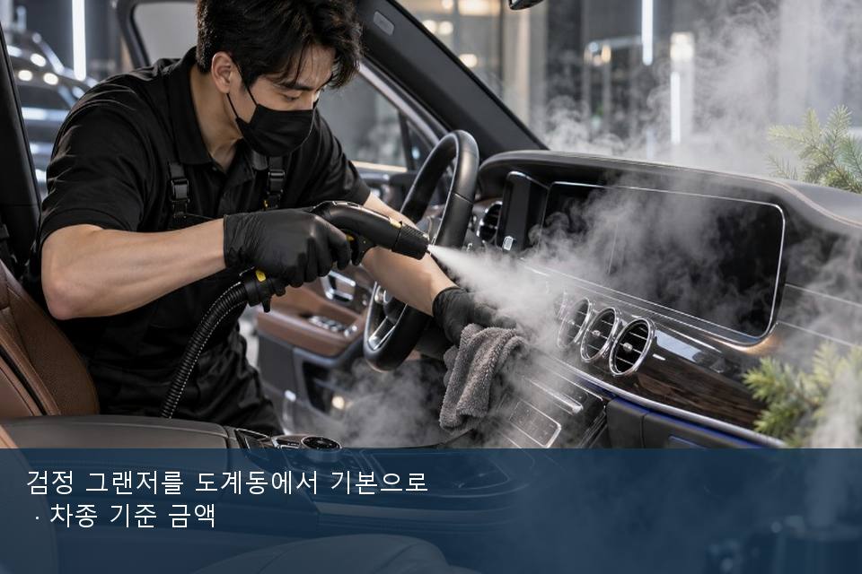 검정 그랜저를 도계동에서 기본으로 · 차종 기준 금액