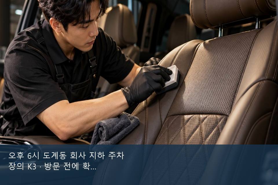 오후 6시 도계동 회사 지하 주차장의 K3 · 방문 전에 확인한 것